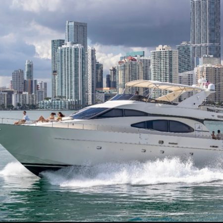 80ft Azimut Available for Rent in Miami for up to 13 people. No Hidden Fees.