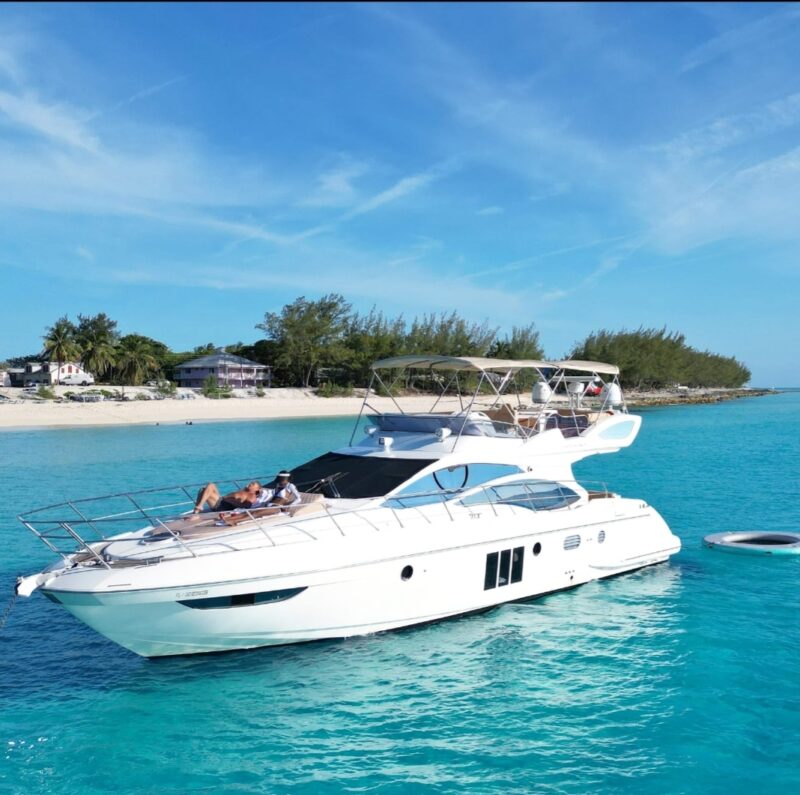 55ft Azimut Available for Rent in Miami fl for up to 13 people. No Hidden Fees.