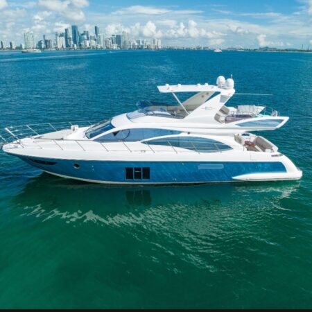 65Ft Azimut Available for Rent in Miami Fl for up to 13 peoples. No Hidden Fees.