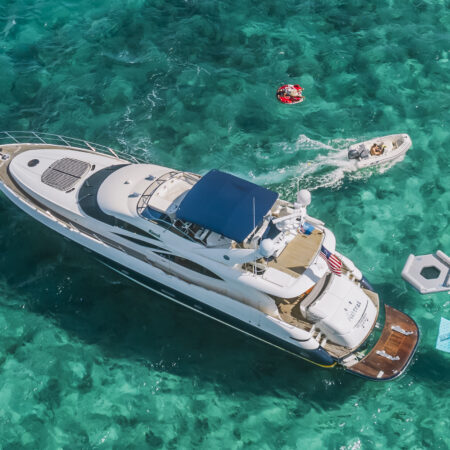 88 Ft Sunseeker Yacht available in Miami for Rent for up to 13 Guest.