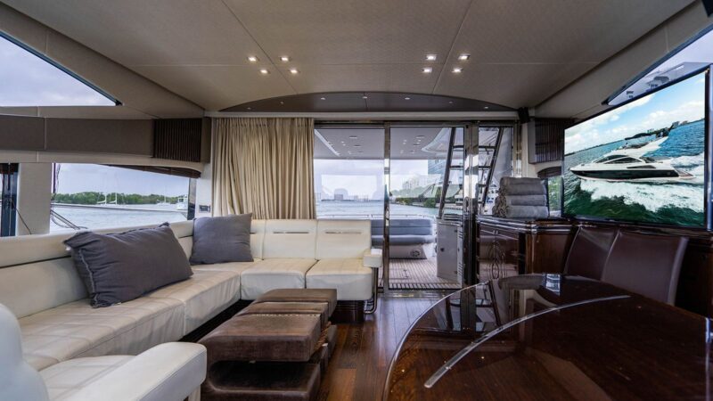 75 Ft New Luxurious Sunseeker Fly Bridge available in Miami for Rent for up to 13 Guest. - Image 7