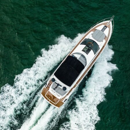 75 Ft New Luxurious Sunseeker Fly Bridge available in Miami for Rent for up to 13 Guest.