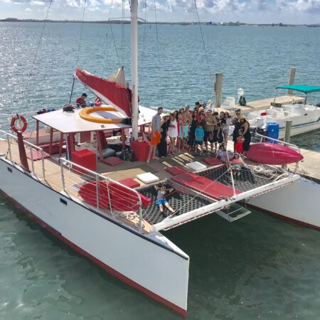 50’ Catamaran available for Rent in Miami for up to 42 peoples.