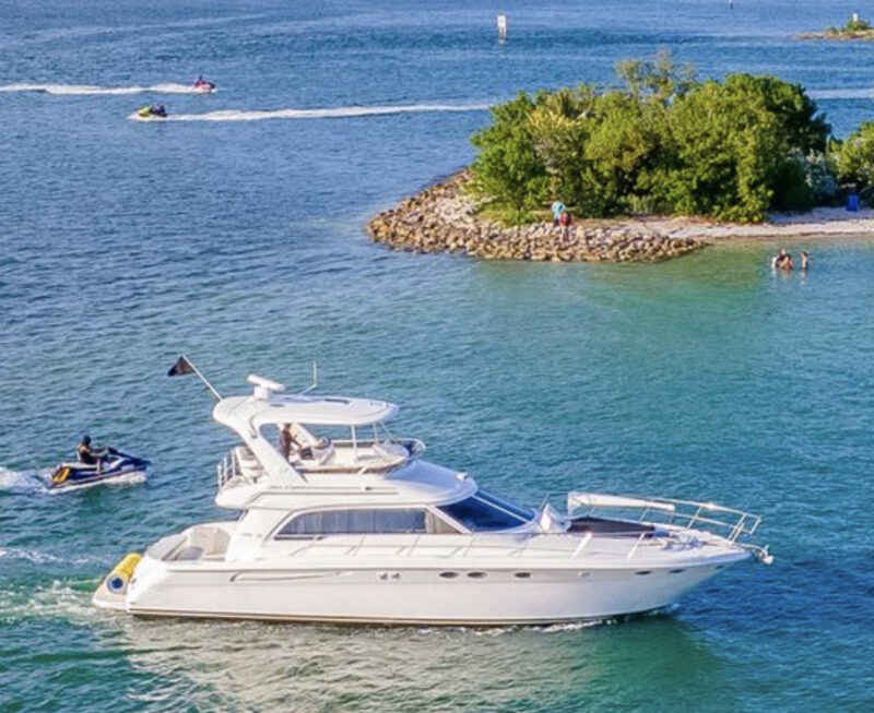 Sea Ray Sedan Bridge 55ft available for Rent in Miami - PLUS ONE JET SKI INCLUDE