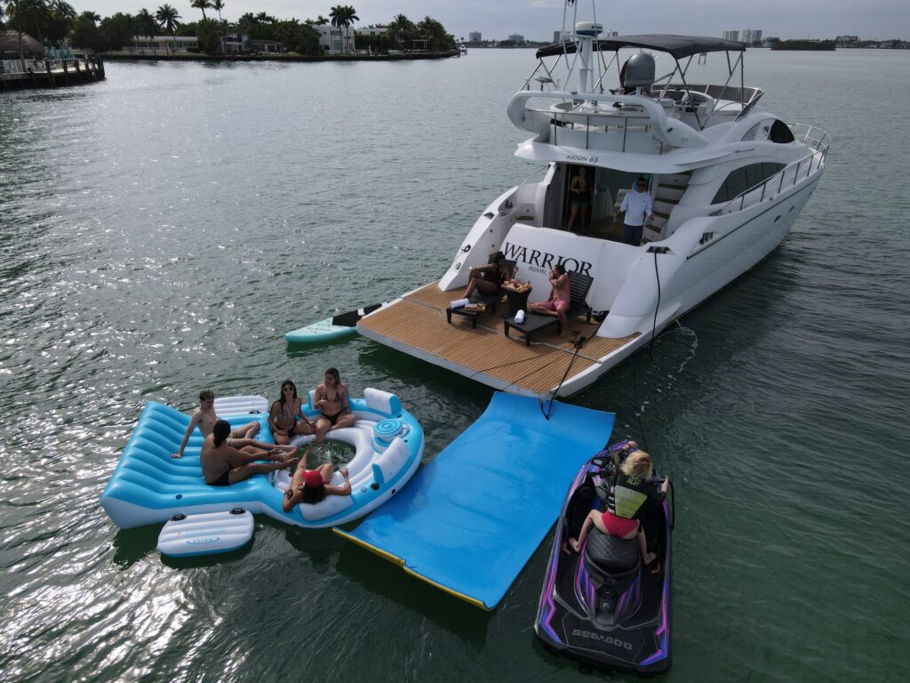 Yacht with jet ski MIami