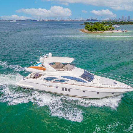 65Ft Azimut available in Miami with One Jet Ski Included for up to 13 Guest
